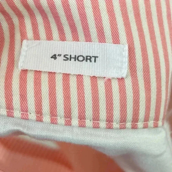 NWT Women's LOFT Outlet Coral Striped Shorts Sz 0 - Picture 3 of 7